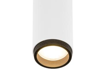 Preview: GRIP! M, Deckenaufbauleuchte, double, PHASE, 2700 K, 28 W, 42°, weiß / schwarz