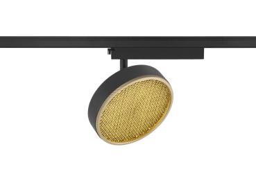 GRIP! FLAT, 1~Spot, PHASE, rund, 2700/3000 K, 16 W, schwarz / gold