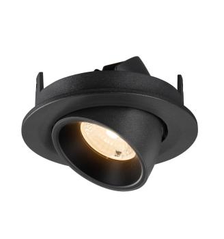 Preview: NUMINOS® GIMBLE S, Deckeneinbauleuchte, 2700 K, 40°, IP20, rund, schwarz