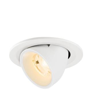 NUMINOS® GIMBLE S, Deckeneinbauleuchte, 2700 K, 20°, IP20, rund, weiß