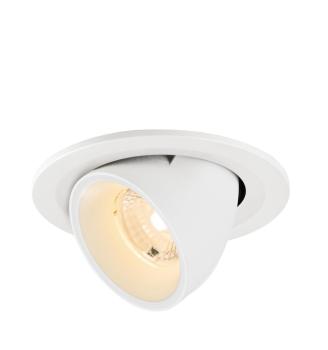 NUMINOS® GIMBLE S, Deckeneinbauleuchte, 2700 K, 40°, IP20, rund, weiß