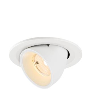 NUMINOS® GIMBLE S, Deckeneinbauleuchte, 2700 K, 55°, IP20, rund, weiß