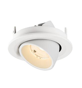 Preview: NUMINOS® GIMBLE S, Deckeneinbauleuchte, 2700 K, 55°, IP20, rund, weiß