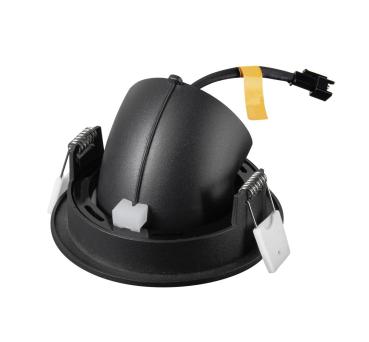 NUMINOS® GIMBLE S, Deckeneinbauleuchte, 3000 K, 40°, IP20, rund, schwarz / weiß