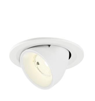 NUMINOS® GIMBLE S, Deckeneinbauleuchte, 4000 K, 55°, IP20, rund, weiß