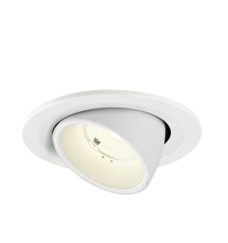 NUMINOS® GIMBLE S, Deckeneinbauleuchte, 4000 K, 55°, IP20, rund, weiß