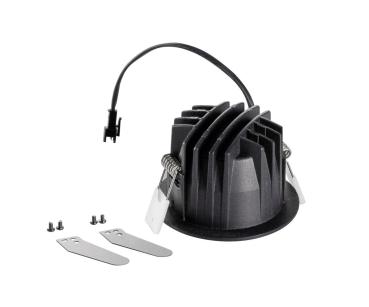 Preview: NUMINOS® S, Deckeneinbauleuchte, 2700 K, 55°, IP20, rund, schwarz