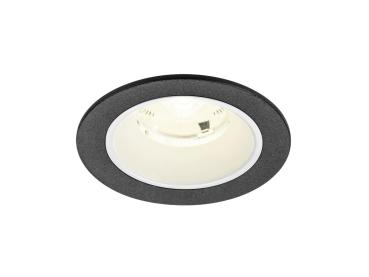 NUMINOS® S, Deckeneinbauleuchte, 4000 K, 20°, IP20, rund, schwarz / weiß