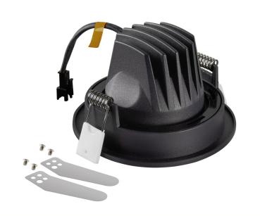 Preview: NUMINOS® MOVE S, Deckeneinbauleuchte, 4000 K, 55°, IP20, rund, schwarz / weiß