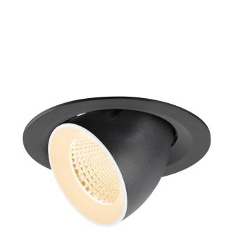 NUMINOS® GIMBLE M, Deckeneinbauleuchte,, 2700 K, 40°, schwarz / weiß