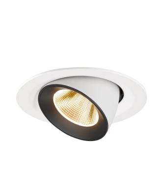 NUMINOS® GIMBLE M, Deckeneinbauleuchte weiß/schwarz 2700 K 20°