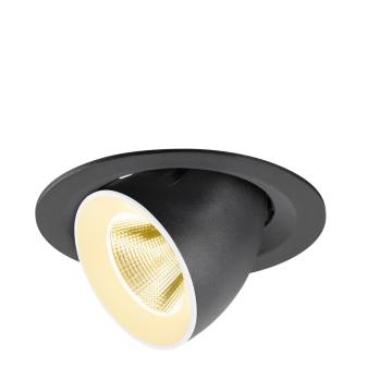 NUMINOS® GIMBLE M, Deckeneinbauleuchte,, 3000 K, 20°, schwarz / weiß