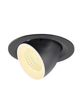 NUMINOS® GIMBLE M, Deckeneinbauleuchte,, 3000 K, 55°, schwarz / weiß