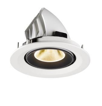 Preview: NUMINOS® GIMBLE M, Deckeneinbauleuchte weiß/schwarz 3000 K 20°