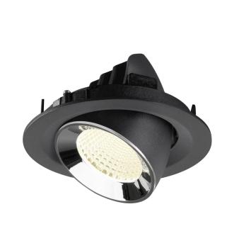 Preview: NUMINOS® GIMBLE M, Deckeneinbauleuchte schwarz/chrom 4000 K 40°