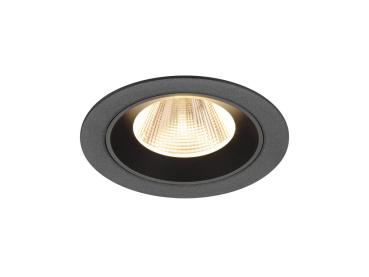 NUMINOS® M, Deckeneinbauleuchte, 2700 K, 20°, IP20, rund, schwarz