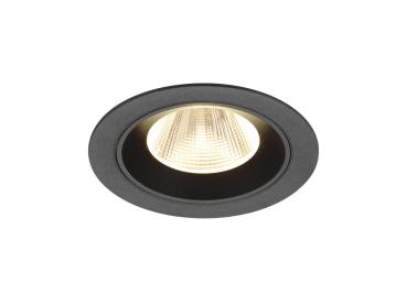 NUMINOS® M, Deckeneinbauleuchte, 3000 K, 20°, IP20, rund, schwarz