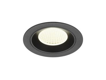 NUMINOS® M, Deckeneinbauleuchte, 4000 K, 40°, IP20, rund, schwarz