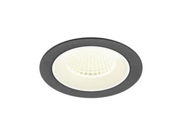 NUMINOS® M, Deckeneinbauleuchte, 4000 K, 40°, IP20, rund, schwarz / weiß