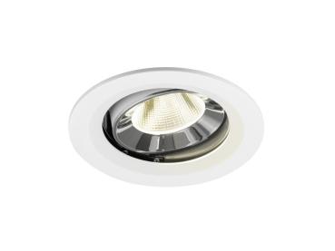 NUMINOS® MOVE M, Deckeneinbauleuchte weiß/chrom 4000 K 20°