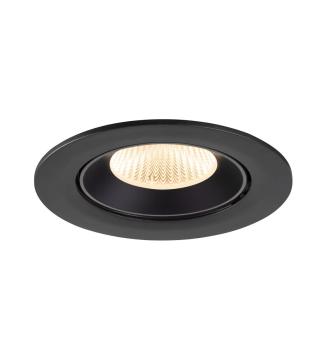 NUMINOS® GIMBLE L, Deckeneinbauleuchte, 2700 K, 40°, IP20, rund, schwarz