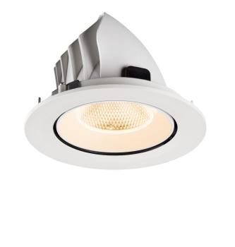 Preview: NUMINOS® GIMBLE L, Deckeneinbauleuchte, 2700 K, 20°, IP20, rund, weiß