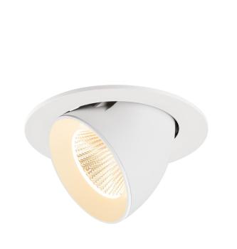 NUMINOS® GIMBLE L, Deckeneinbauleuchte, 2700 K, 40°, IP20, rund, weiß