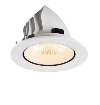 Preview: NUMINOS® GIMBLE L, Deckeneinbauleuchte, 2700 K, 40°, IP20, rund, weiß