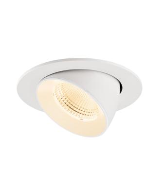 NUMINOS® GIMBLE L, Deckeneinbauleuchte, 2700 K, 55°, IP20, rund, weiß