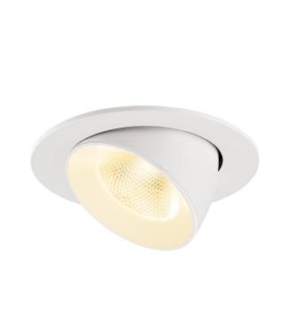 NUMINOS® GIMBLE L, Deckeneinbauleuchte, 3000 K, 20°, IP20, rund, weiß