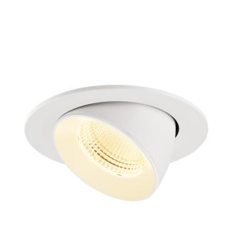 NUMINOS® GIMBLE L, Deckeneinbauleuchte, 3000 K, 55°, IP20, rund, weiß