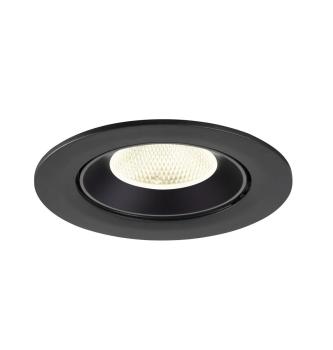 NUMINOS® GIMBLE L, Deckeneinbauleuchte, 4000 K, 20°, IP20, rund, schwarz