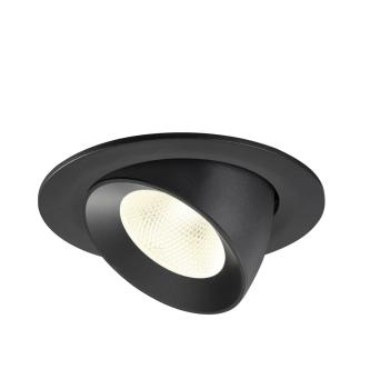 NUMINOS® GIMBLE L, Deckeneinbauleuchte, 4000 K, 20°, IP20, rund, schwarz