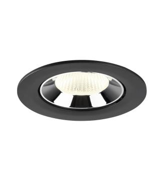 NUMINOS® GIMBLE L, Deckeneinbauleuchte schwarz/chrom 4000 K 40°