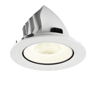 Preview: NUMINOS® GIMBLE L, Deckeneinbauleuchte, 4000 K, 20°, IP20, rund, weiß