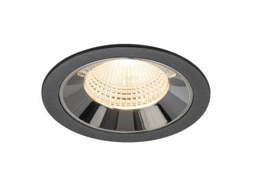 NUMINOS® L, Deckeneinbauleuchte schwarz/chrom 2700 K 55°