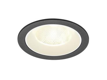 NUMINOS® L, Deckeneinbauleuchte, 4000 K, 20°, IP20, rund, schwarz / weiß