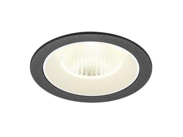 NUMINOS® L, Deckeneinbauleuchte, 4000 K, 40°, IP20, rund, schwarz / weiß