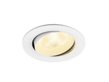 NUMINOS® MOVE L, Deckeneinbauleuchte, 3000 K, 40°, IP20, rund, weiß