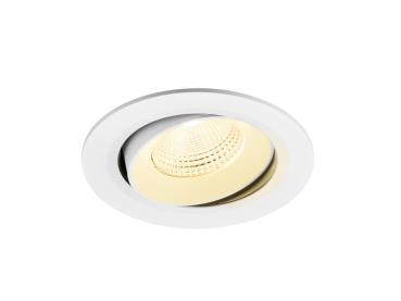 NUMINOS® MOVE L, Deckeneinbauleuchte, 3000 K, 55°, IP20, rund, weiß