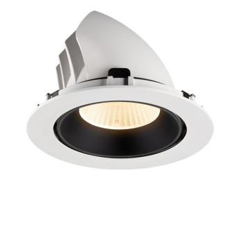 Preview: NUMINOS® GIMBLE XL, Deckeneinbauleuchte weiß/schwarz 2700 K 40°