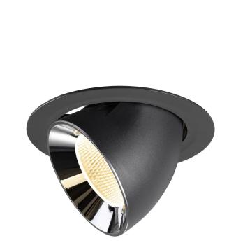 NUMINOS® GIMBLE XL, Deckeneinbauleuchte schwarz/chrom 3000 K 20°