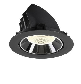 Preview: NUMINOS® GIMBLE XL, Deckeneinbauleuchte schwarz/chrom 4000 K 20°