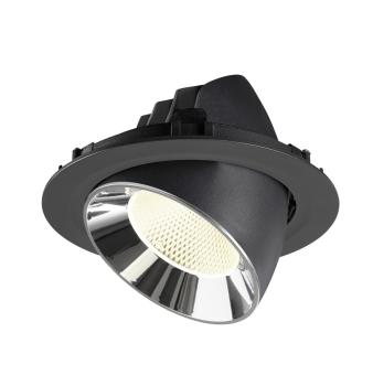 Preview: NUMINOS® GIMBLE XL, Deckeneinbauleuchte schwarz/chrom 4000 K 20°