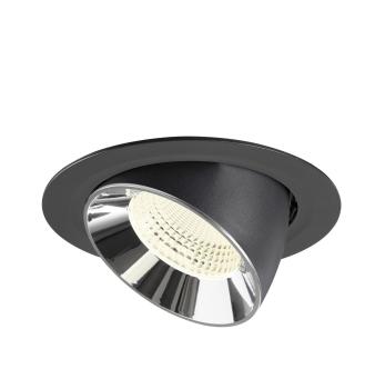 NUMINOS® GIMBLE XL, Deckeneinbauleuchte schwarz/chrom 4000 K 55°