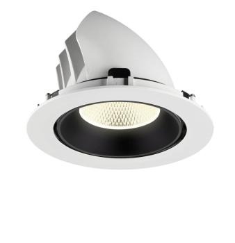 Preview: NUMINOS® GIMBLE XL, Deckeneinbauleuchte weiß/schwarz 4000 K 20°