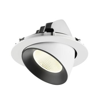 Preview: NUMINOS® GIMBLE XL, Deckeneinbauleuchte weiß/schwarz 4000 K 20°