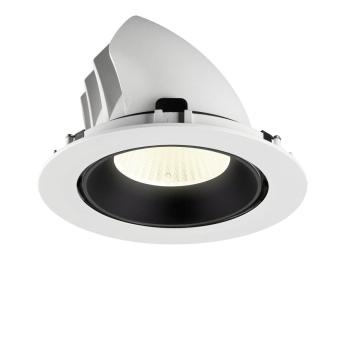 Preview: NUMINOS® GIMBLE XL, Deckeneinbauleuchte weiß/schwarz 4000 K 40°