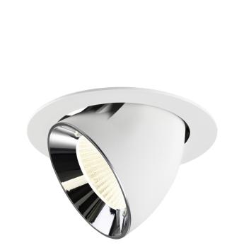 NUMINOS® GIMBLE XL, Deckeneinbauleuchte weiß/chrom 4000 K 40°
