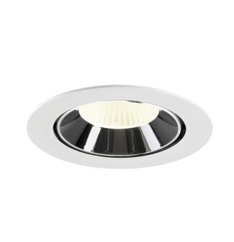 NUMINOS® GIMBLE XL, Deckeneinbauleuchte weiß/chrom 4000 K 40°